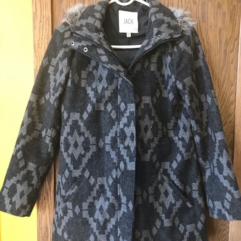 BB Dakota Tribal Print Coat